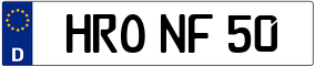 Trailer License Plate